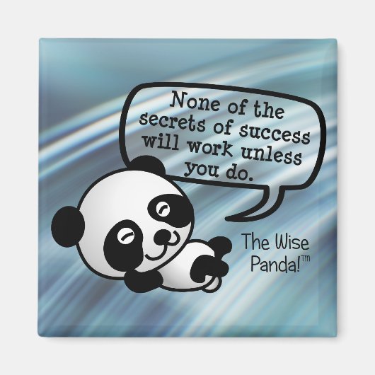 成功するには懸命を働かねばならない マグネット (正面)