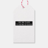 成功するには時間と労力をかける価値がある ギフトタグ (正面)