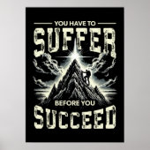 成功する前に苦しむ – 成功の動機 ポスター (正面)