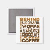 成功する女性の背後に マグネット (正面/裏面)