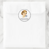 成功する女性の背後に ラウンドシール (バッグ)