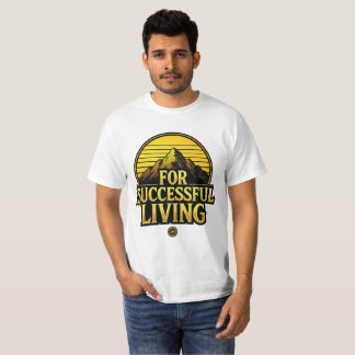 成功する生活のためのヴィンテージモチベーショナルシャツ。 Tシャツ