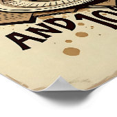 成功とコーヒー – おもしろいヴィンテージやる気を起こさせる ポスター (角)