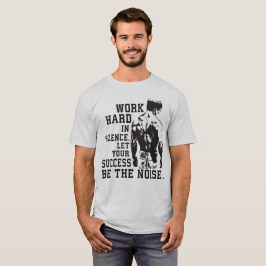 成功と体操やる気を起こさせるTシャツ Tシャツ (正面フル)