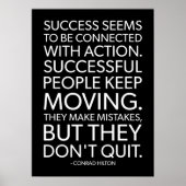 成功と体育のポスやる気を起こさせるター ポスター (正面)