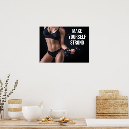 成功と体育のポスやる気を起こさせるター ポスター (キッチン)