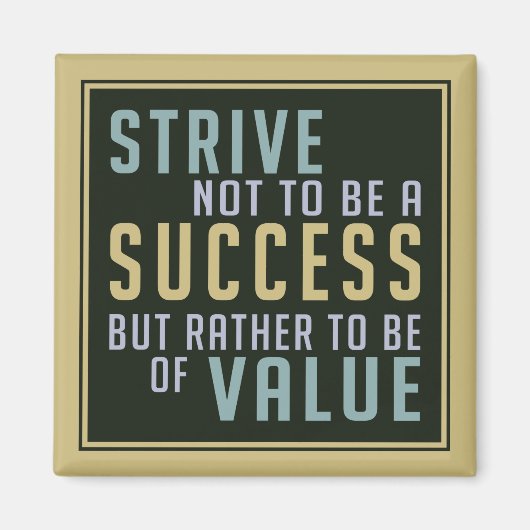 成功と価値のやる気を起こさせる磁石 マグネット (正面)