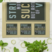 成功と価値のキッチンやる気を起こさせるタオル キッチンタオル (折り畳み)