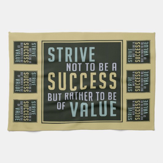成功と価値のキッチンやる気を起こさせるタオル キッチンタオル (横)