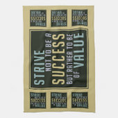 成功と価値のキッチンやる気を起こさせるタオル キッチンタオル (縦)