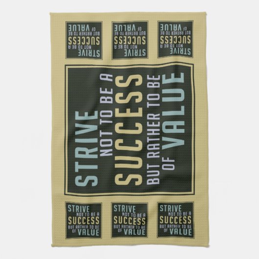 成功と価値のキッチンやる気を起こさせるタオル キッチンタオル (縦)