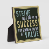 成功と価値のプラッやる気を起こさせるク フォトプラーク (正面)