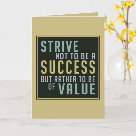 成功と値のグリーティやる気を起こさせるングカード カード (黄色い花)