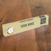 成功と値の名前やる気を起こさせるのプレート デスクネームプレート (側面)