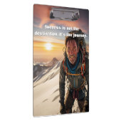 成功と努力 山の登山者 モチベーション クリップボード (右)
