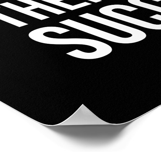 成功と呼吸 – 成功やる気を起こさせる ポスター (角)