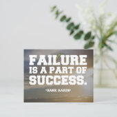 成功と失敗の引用文 ポストカード (スタンド正面)