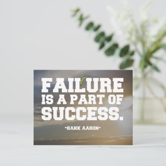 成功と失敗の引用文 ポストカード (スタンド正面)