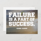 成功と失敗の引用文 ポストカード (正面/裏面)