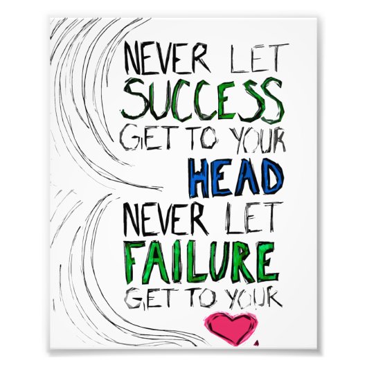 成功と失敗 フォトプリント            (正面)