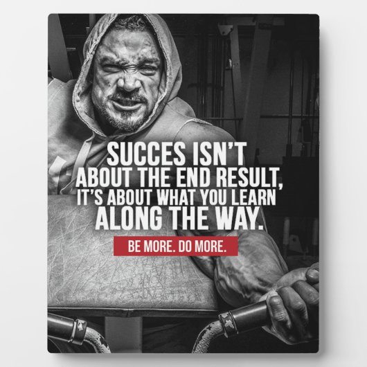 成功と学成功 – トレーニングインスピレーション フォトプラーク (正面)