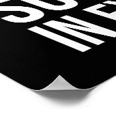 成功と心地よい – ハッスルやる気を起こさせるインド ポスター (角)