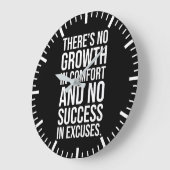 成功と心地よい – ハッスルやる気を起こさせるインド ラージ壁時計 (傾斜)