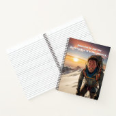 成功と懸命ワークマウンテンクライマーやる気を起こさせる ノートブック (内部)