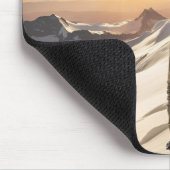 成功と懸命ワークマウンテンクライマーやる気を起こさせる マウスパッド (コーナー)