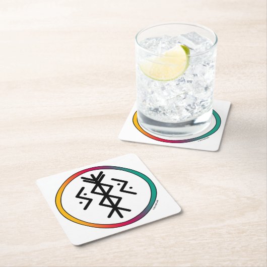 成功と繁栄Binderre紙コースター スクエアペーパーコースター (インサイチュ)