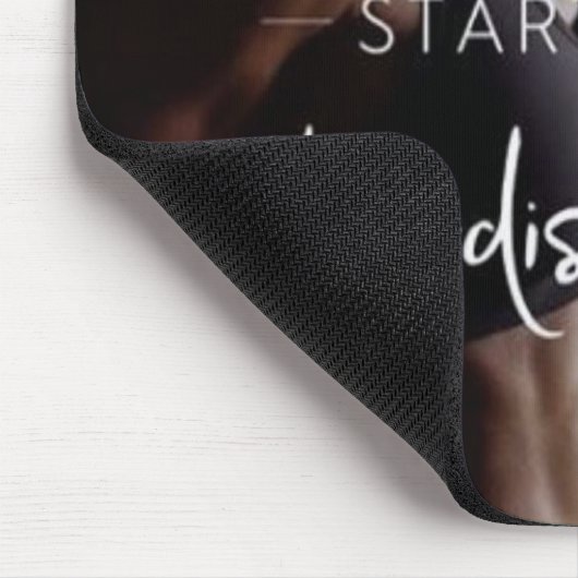 成功と規律 – 女性のジムやる気を起こさせる マウスパッド (コーナー)