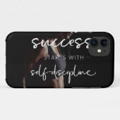 成功と規律 – 女性のジムやる気を起こさせる Case-Mate iPhoneケース (裏面(横))