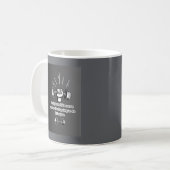 「成功に向かって努力せよ」 コーヒーマグカップ (正面左)