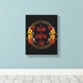 成功に対するモチベーションの言葉 キャンバスプリント (インサイチュ (ウッドフロア))