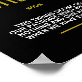 成功に感動的対する忍耐引用文 ポスター (角)