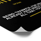 成功に感動的対する感謝引用文 ポスター (角)