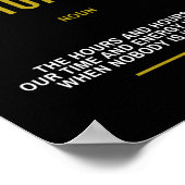 成功に感動的対する献身引用文 ポスター (角)