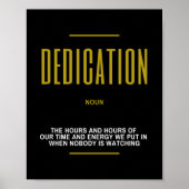 成功に感動的対する献身引用文 ポスター (正面)