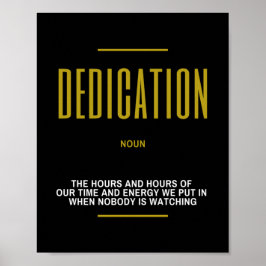 成功に感動的対する献身引用文 ポスター