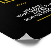 成功に感動的対する生活引用文 ポスター (角)