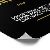 成功に感動的引用文を引き付ける ポスター (角)