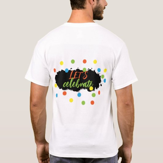 成功のお祝い Tシャツ (裏面)