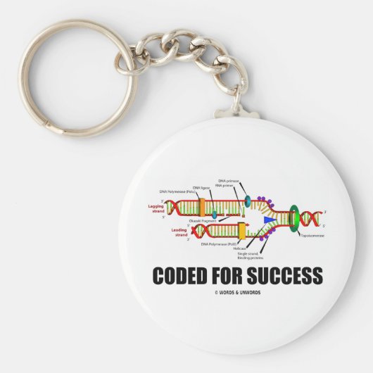 成功のためにコード化（DNA複製） キーホルダー (正面)