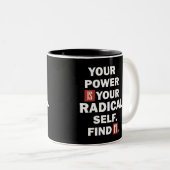 成功のためのやる気を起こさせるジム引用文 ツートーンマグカップ (正面右)