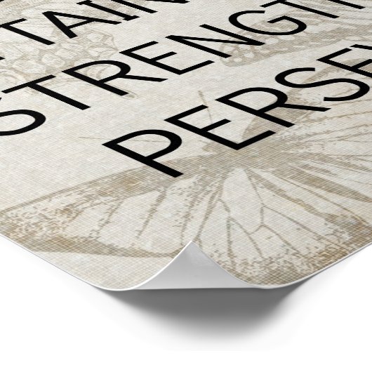 成功のためのフィットネス忍耐 ポスター (角)