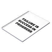 成功のためのモチベーションを高める名言 ノートブック (左側)