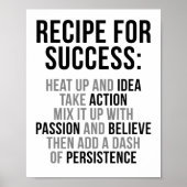 成功のためのレシピ ポスター (正面)