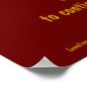 成功のための愛の黄金の勇気ポスター – Cust. ポスター (角)