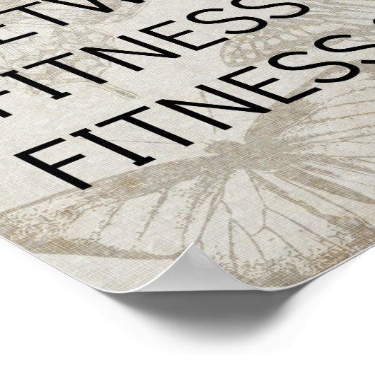 成功のための規律引用文フィットネス ポスター (角)