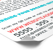 成功のための計画デザイン、プロフェッショナル主催者 ポスター (角)